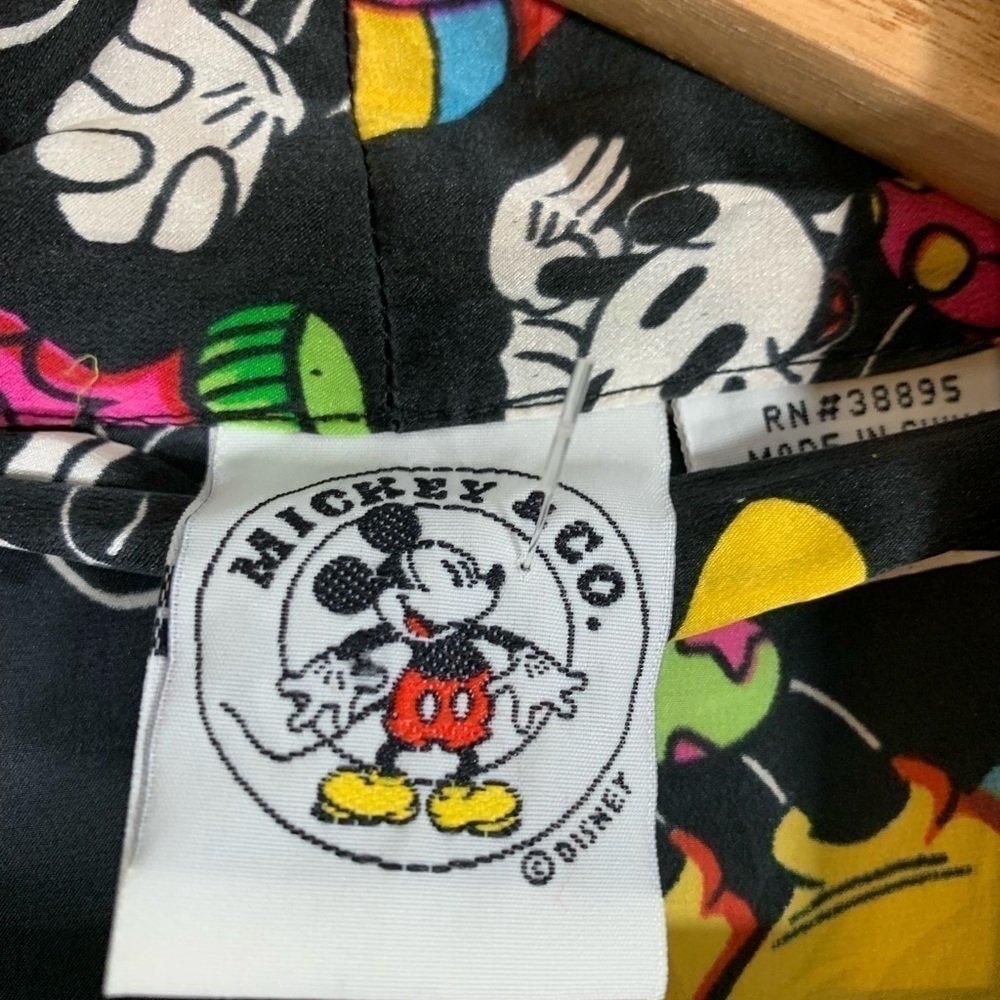 Vintage Disney Mickey And Minnie Mouse Silk Robe Size One Size Fits Most - Picture 12 of 15